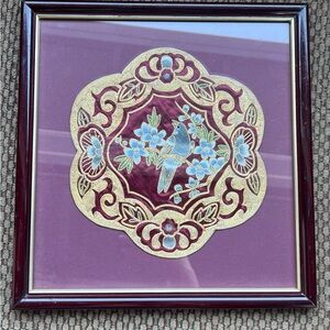 Framed Embroidered Silk